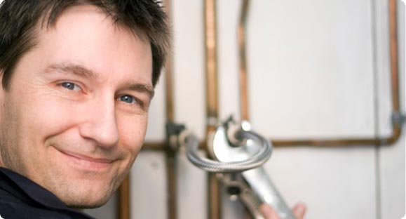 Friendly Smiling plumber